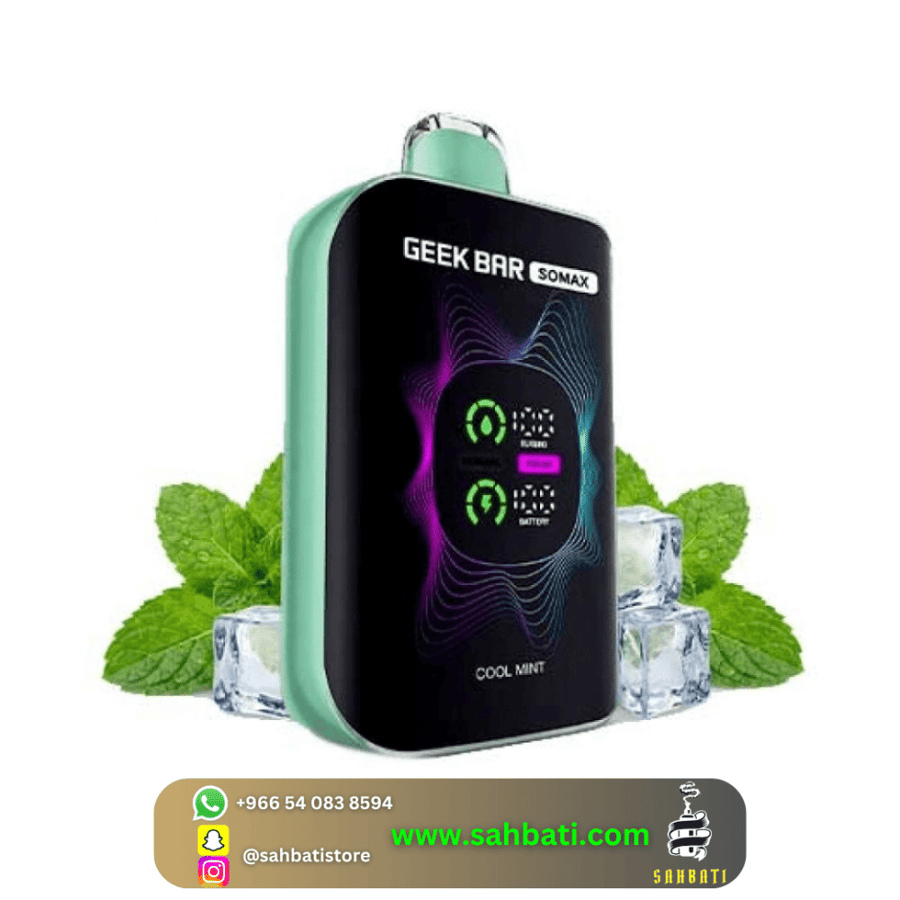 Geekbar Somax Cool Mint 80,000 جيك بار سوماكس نعناع بارد