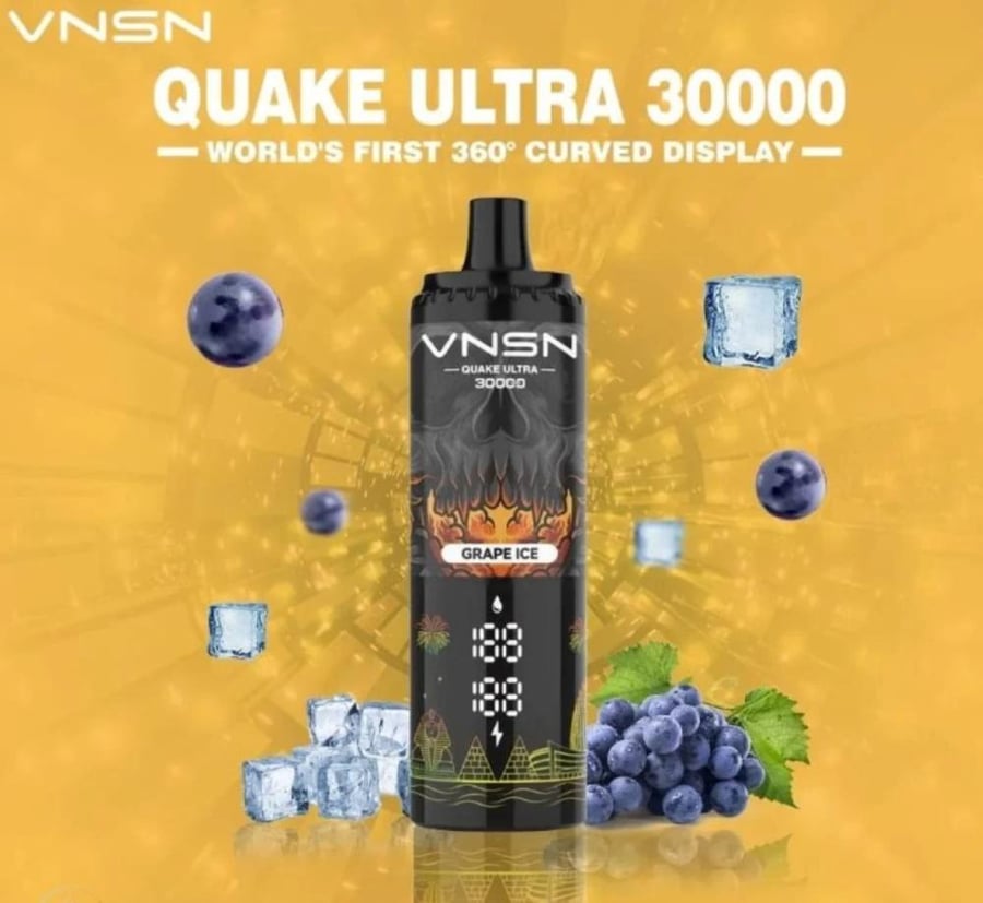 VNSN Quake Ultra Grape Ice - فنسن عنب آيس 30,000