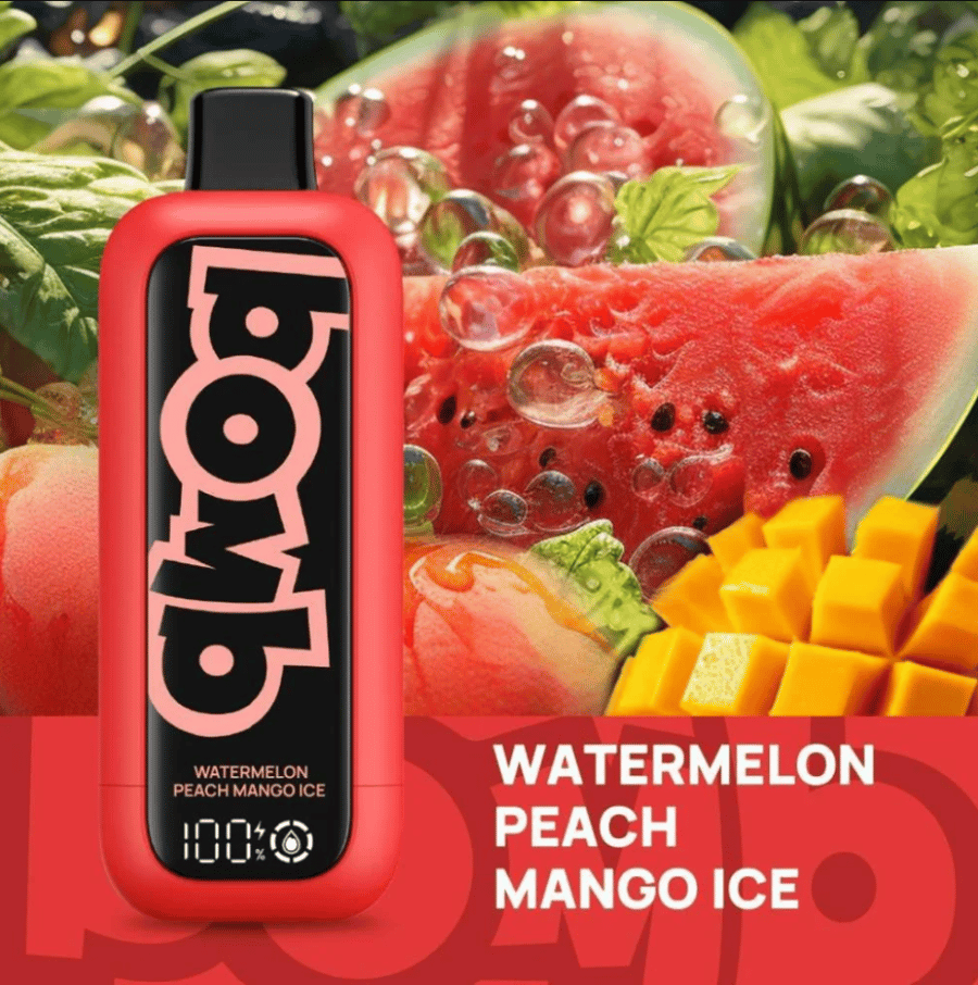 سحبة بومب بطيخ خوخ مانجو آيس 14,000 سحبة Bomb Watermelon Peach Mango Ice