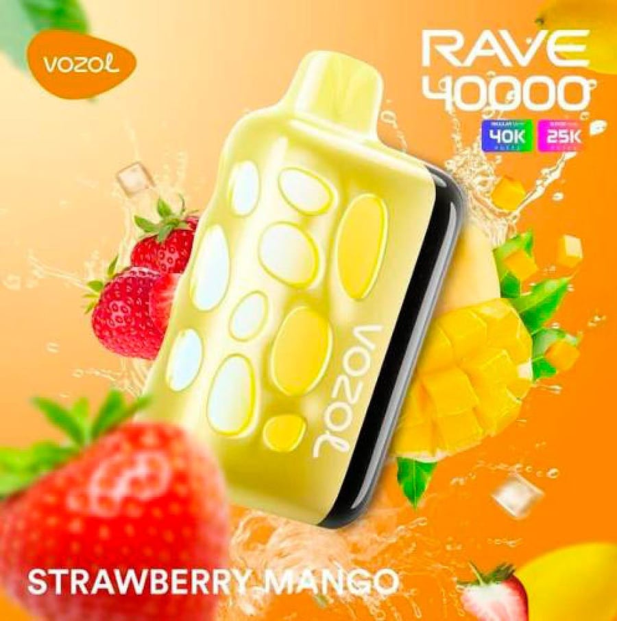 سحبة فوزول ريف مانجو فراولة 40,000 Vozol Rave Mango Strawberry
