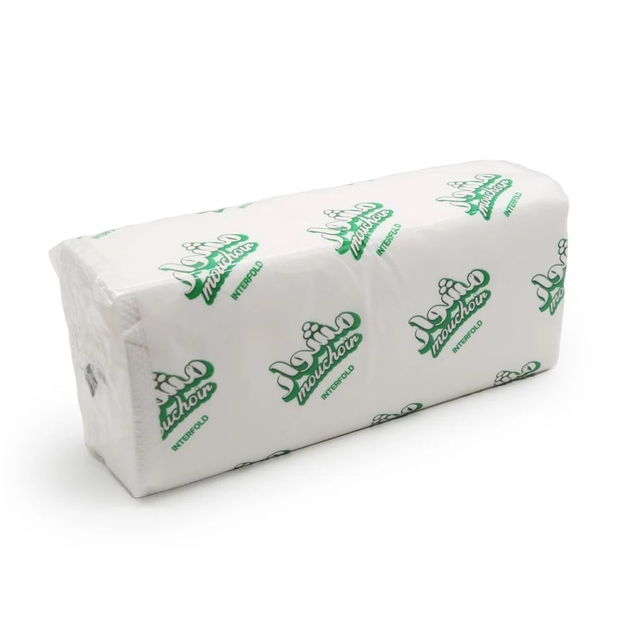 A box of Serv U tissues, paper towel, inter fold, 150 tissues (box of 24 pieces)