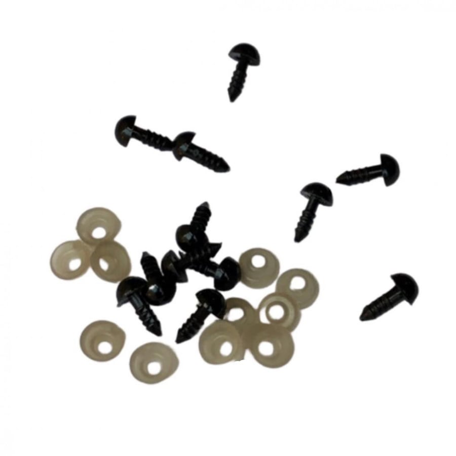 Plastic eyes / Eyes (12 pairs)