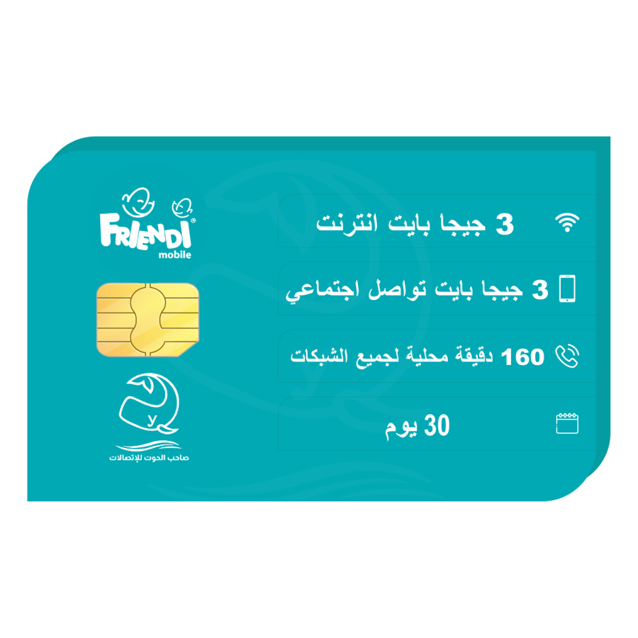 Friendy SIM card 3 + 3 GB for 30 days