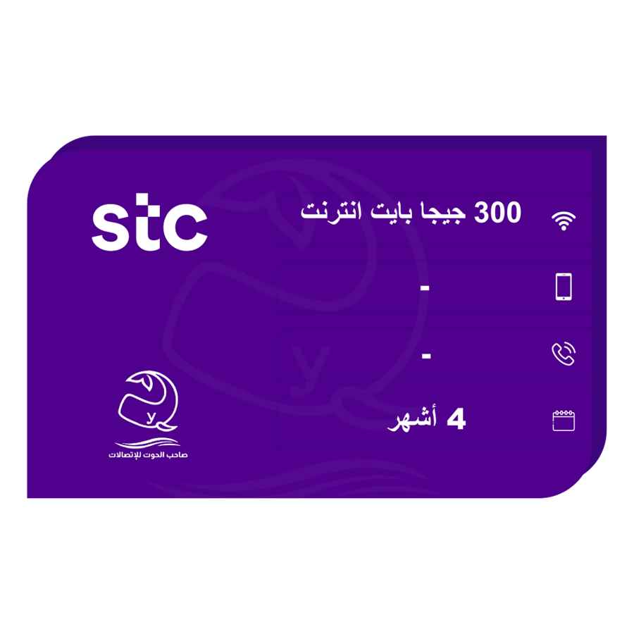 إعادة شحن باقة كويك نت 300 جيجا بايت - 4 أشهر