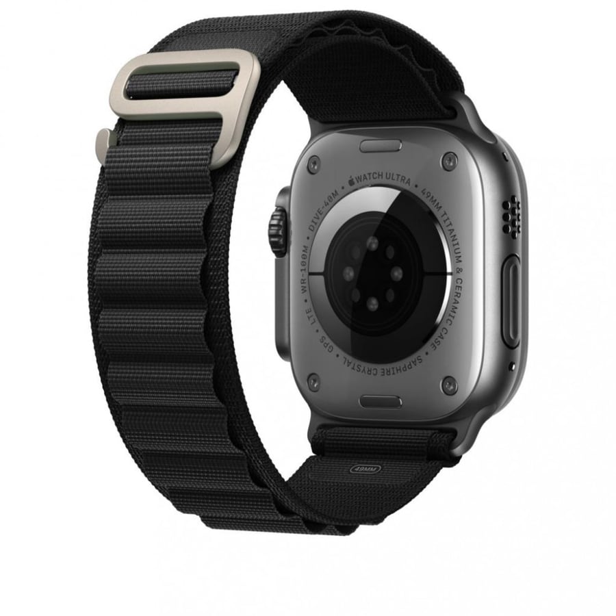 حزام حلقة خارجية متينة من النايلون لساعة Apple Watch مقاس 38.40.41