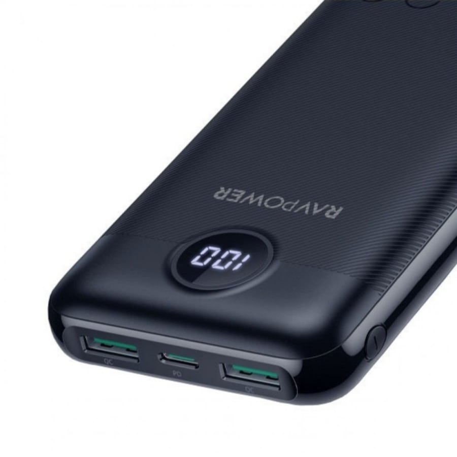 بطارية متنقلة راف باور بايونير 3 مداخل 10000 مللي امبير بقوة 20 واط-RAVPower