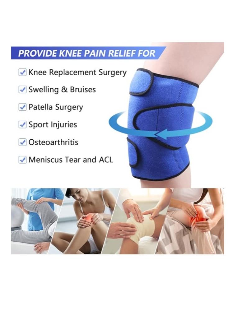 كمادات جل حار بارد للركبة, وسادات جل علاجية  قابلة لإعادة الاستخدام للإصابات الرياضية والآم العضلات والمفاصل