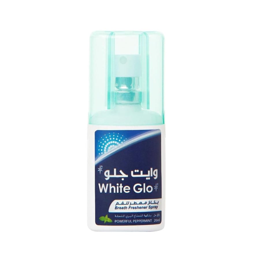 وايت جلو معطر فم  منعش بنكهة النعناع, بخاخ معطر للفم وازالة الروائح الكريهه- 20