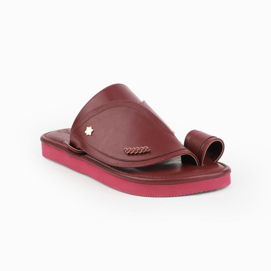 Saudi casual shoe in maroon color 2st Collection