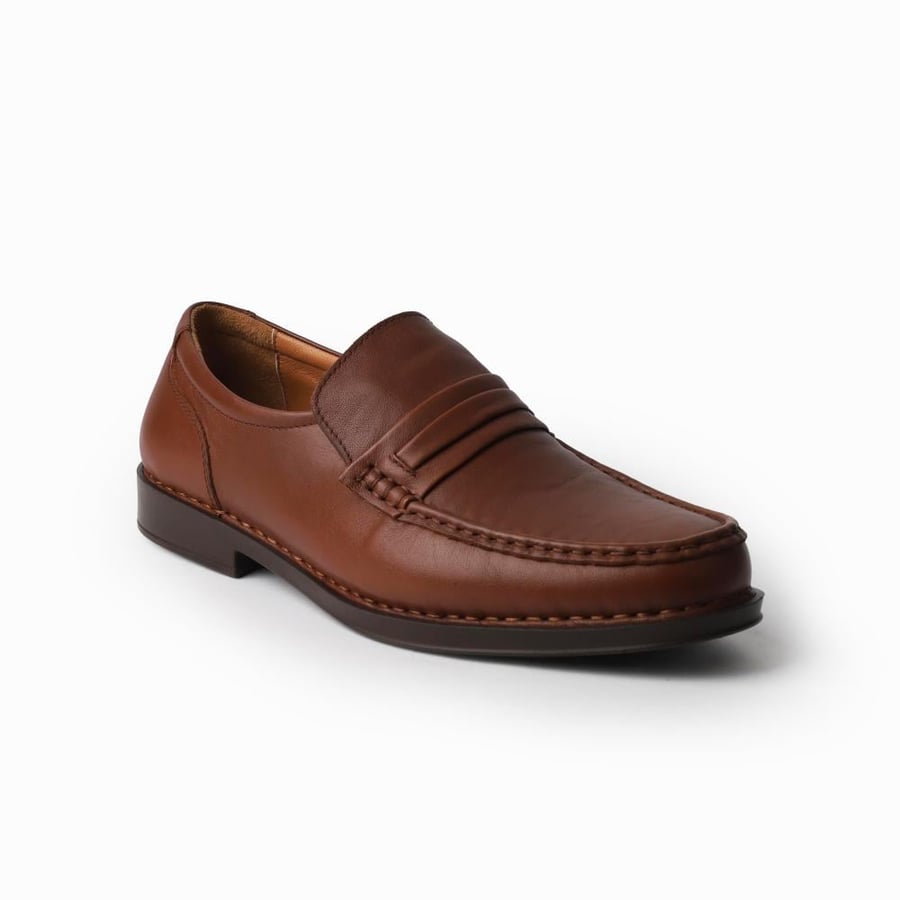 حذاء (CLASSIC) Dress Comfort جلد بقر طبيعي باللون الجملي