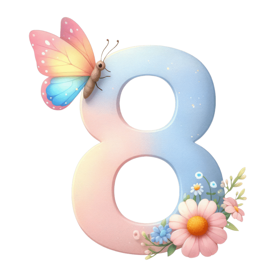 Acrylic number figures