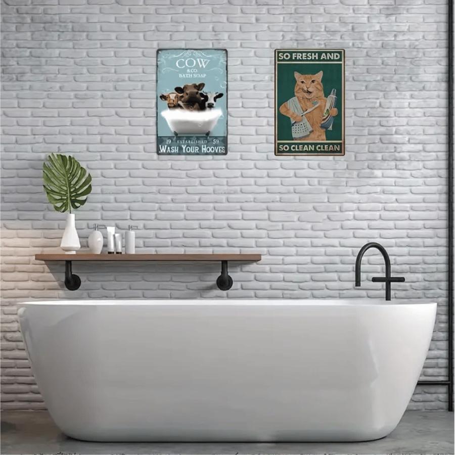 لوحة ديكور جدارية بتصميم انيق من  الالمونيوم مقاس A4