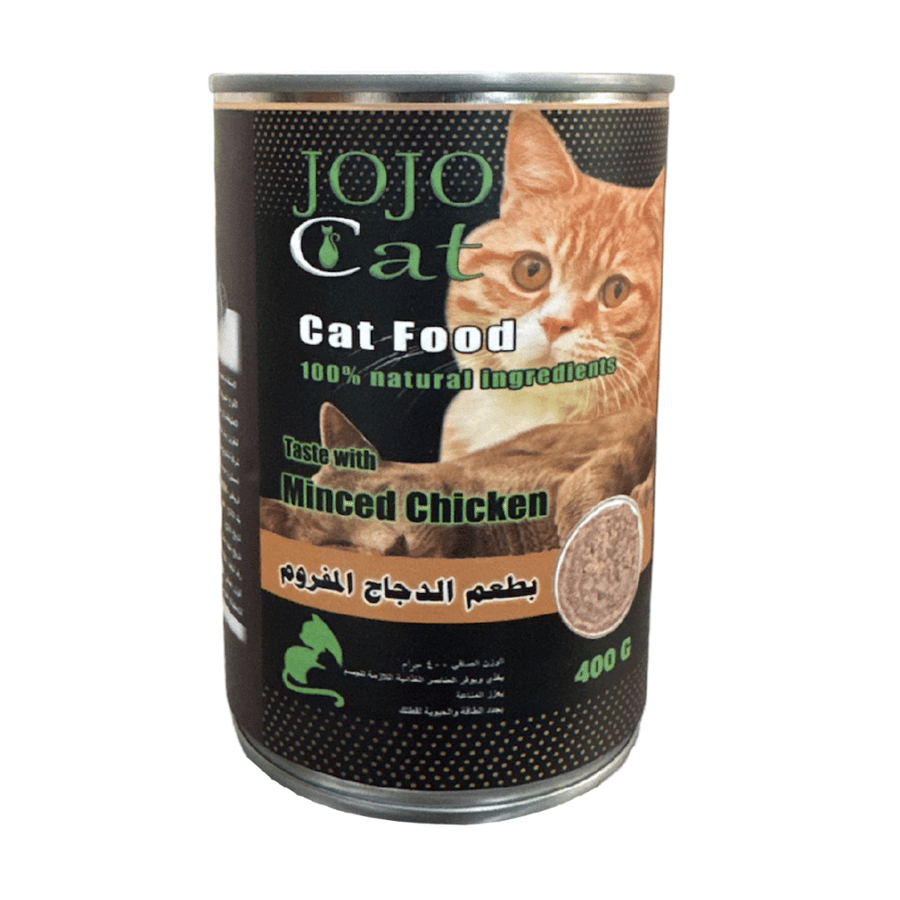 JOJO Cat طعام رطب للقطط بالدجاج المفروم 400 جرام