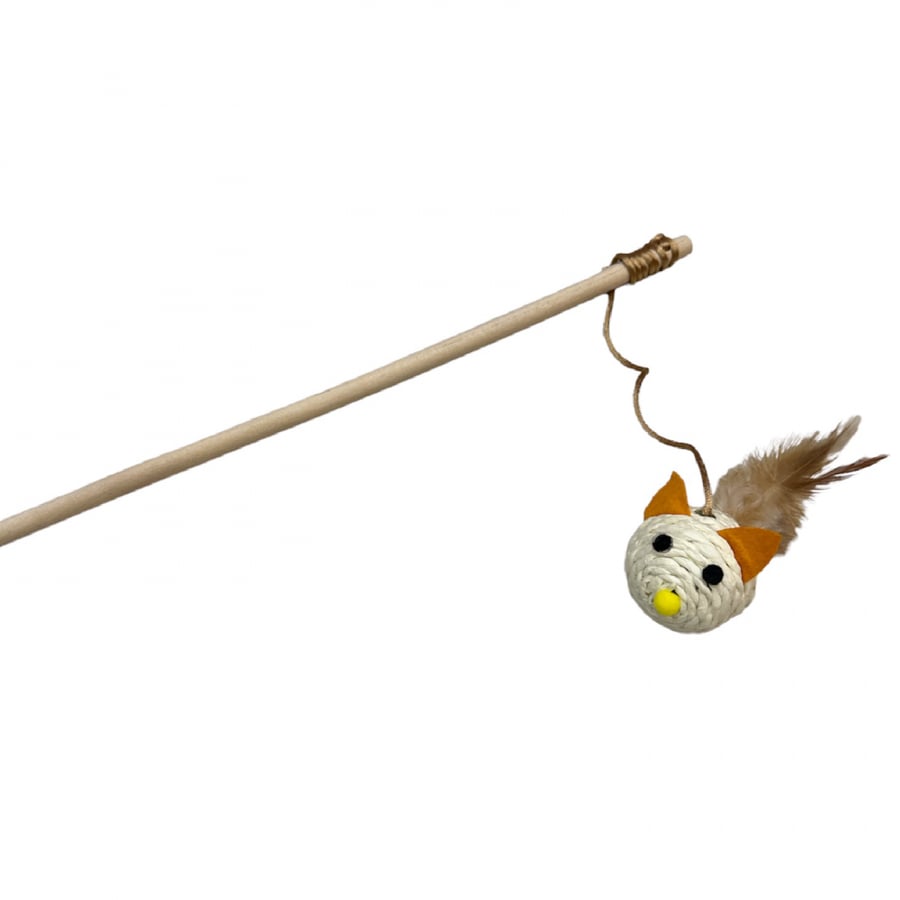Fishing game in the form of a fish and a feather
