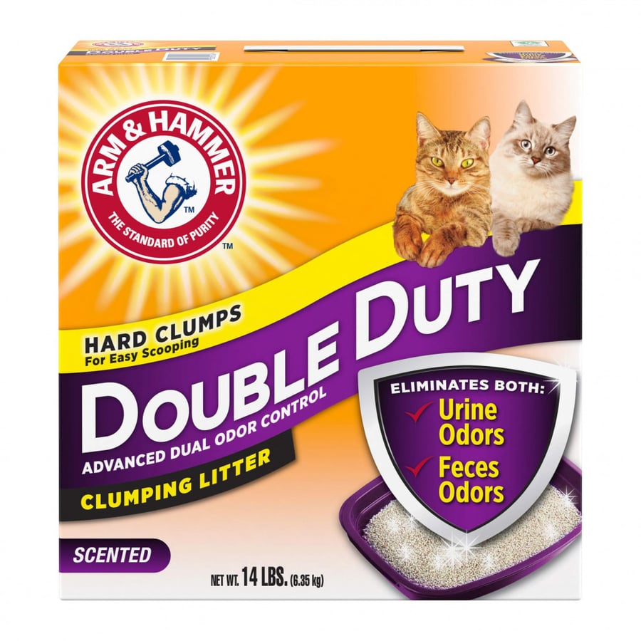 رمل Double Duty Clumping لا يترك مجالاً لأي من رائحة الفضلات على الإطلاق - صنع في امريكا (الأصلي)