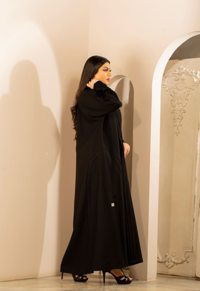عباية كتان اسود