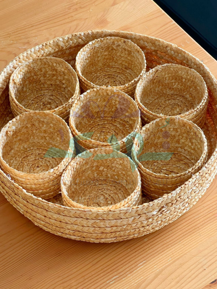 طقم صينية خوص