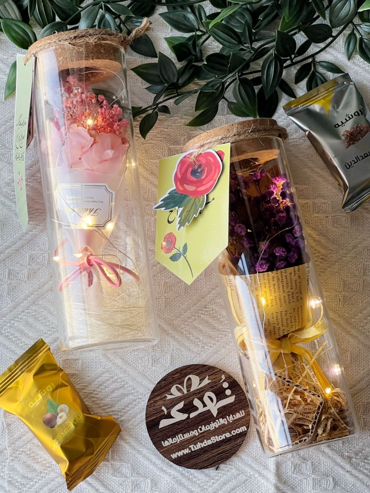 باقة ورد مع شوكولا