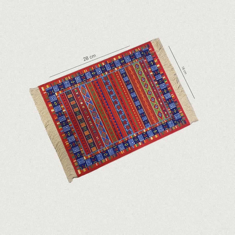 Mini Woven Rug Mat Mousepad