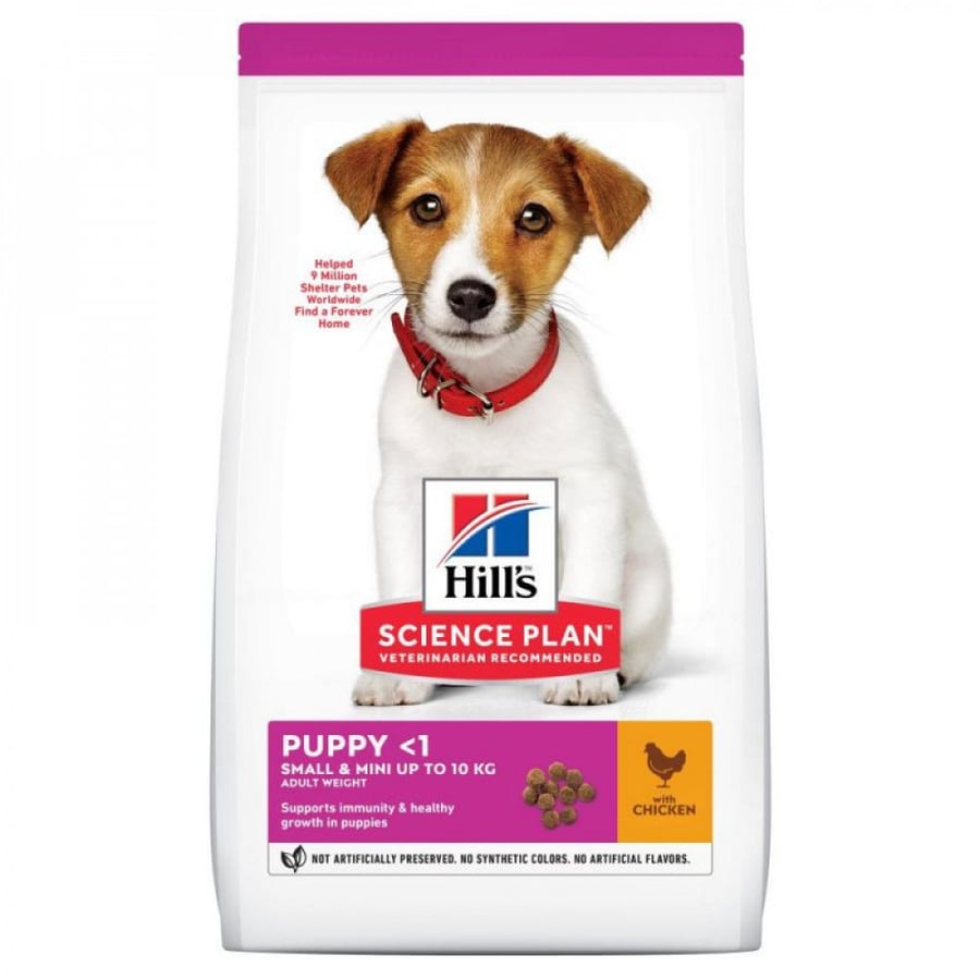Hills Science Plan for small and very small breed chicken puppies
