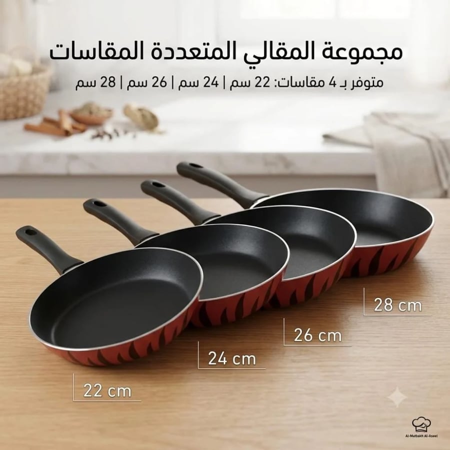 مقلاة تيفال أحمر
