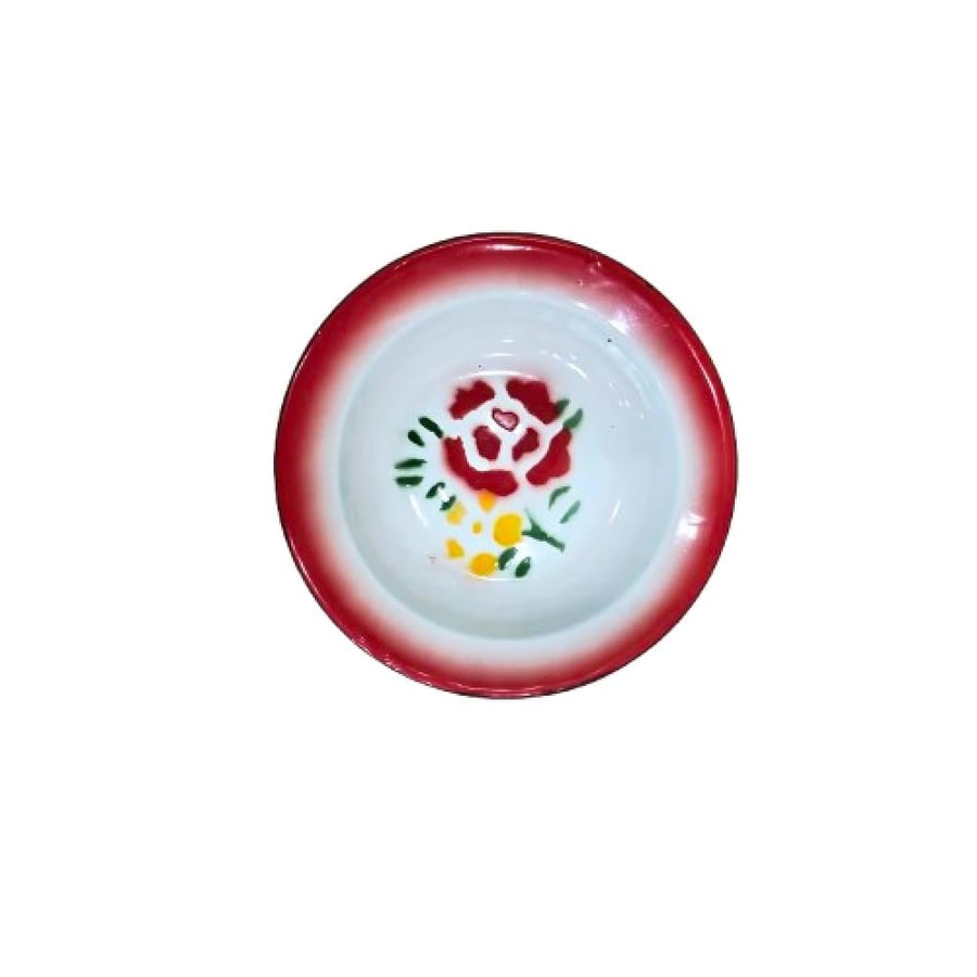 صحن غضار وردة 20 سم ملون
