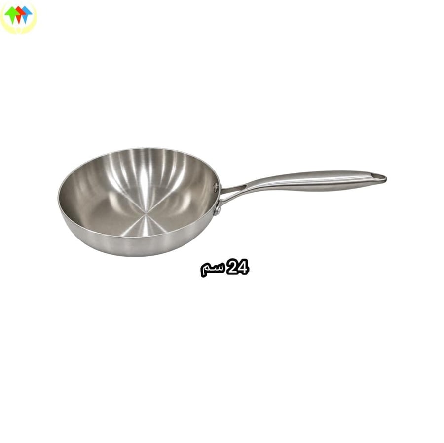 طاوة استيل صب بيد
