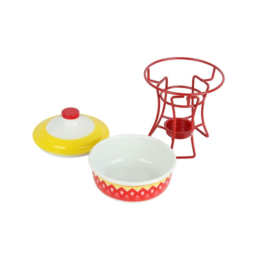 Red ceramic candle heater