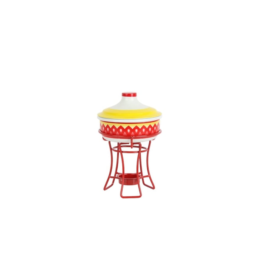 Red ceramic candle heater