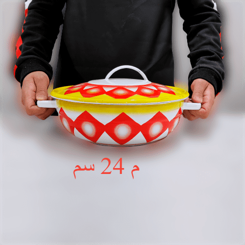 بادية غضار بغطاء (أحمر)