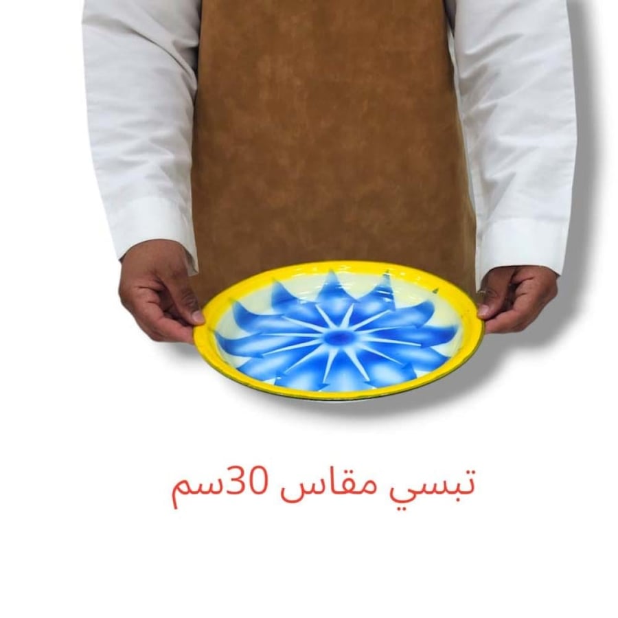 تبسي رز غضار أزرق