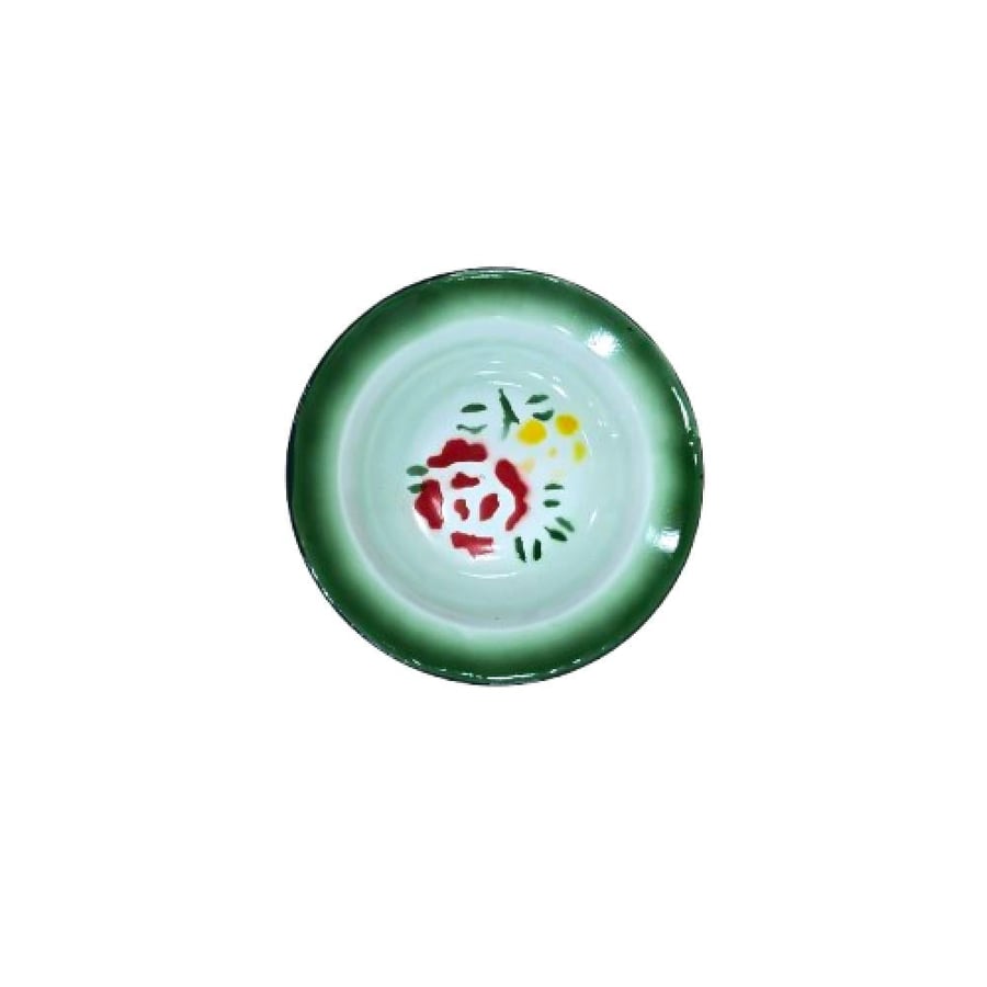 صحن غضار وردة 20 سم ملون