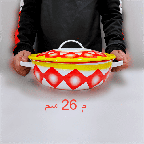 بادية غضار بغطاء (أحمر)
