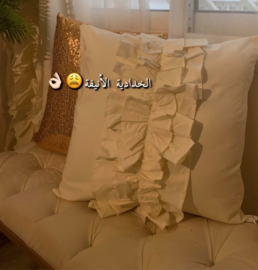 Curtain package + 3 rustic cushions