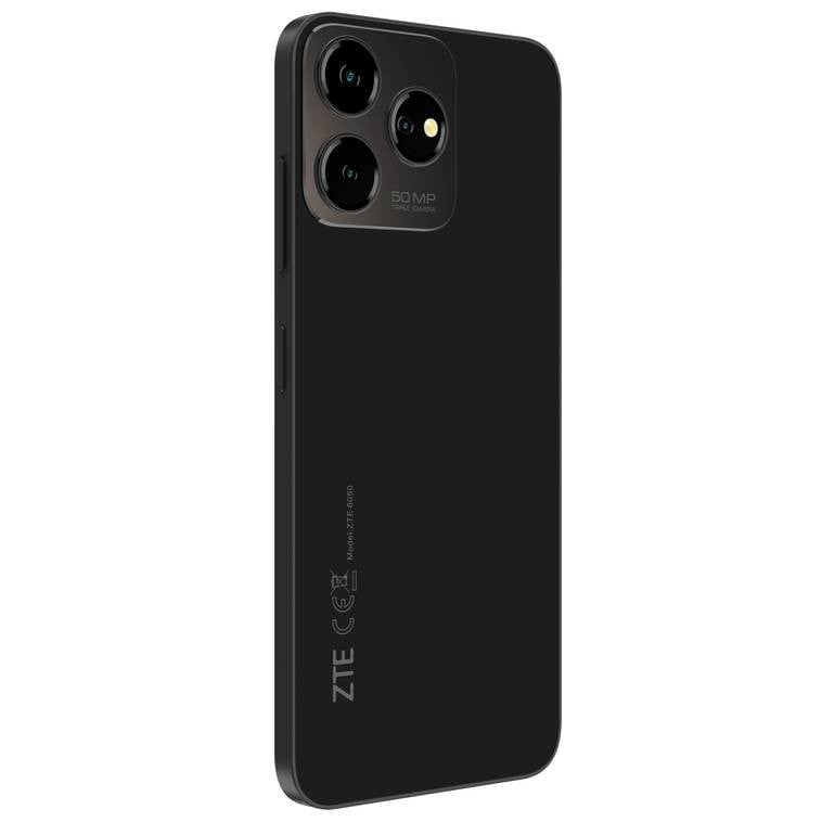 (عرض خاص) جوال ZTE Blade V50 Design ذاكرة 256/18GB ثنائي الشريحة ,يدعم تقنية NFC , ثلاث منافذ (شريحتين نانو + منفذ ذاكرة), شاشة 6.6 إنش, اللون اسود لامع مع هديه  من ZTE