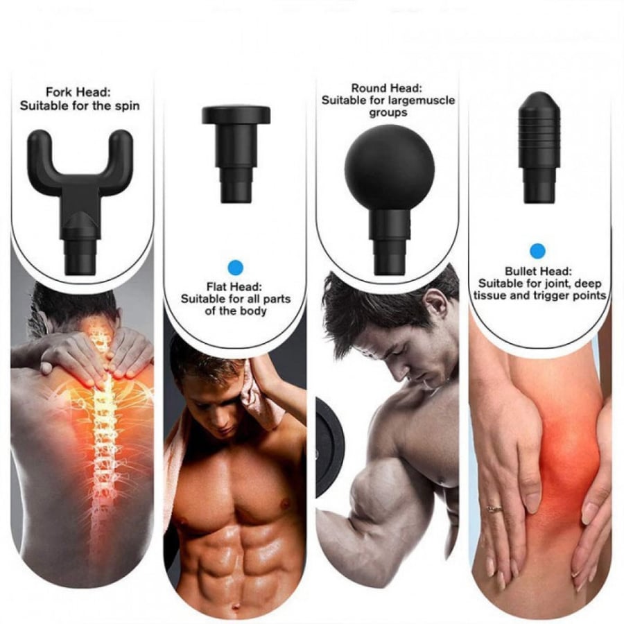 Fascial gun HL-320 black massage and relaxation device