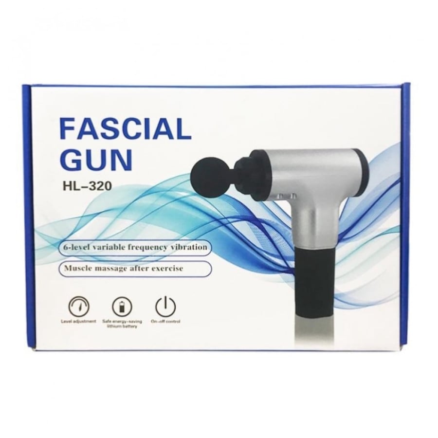 Fascial gun HL-320 black massage and relaxation device
