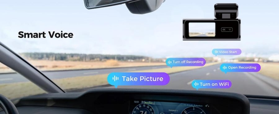 F19 4k dash camera