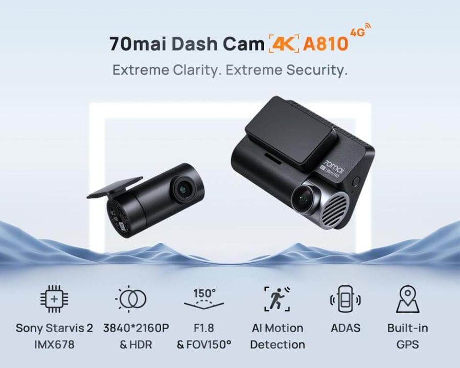 Xiaomi A810 4K Dash Cam