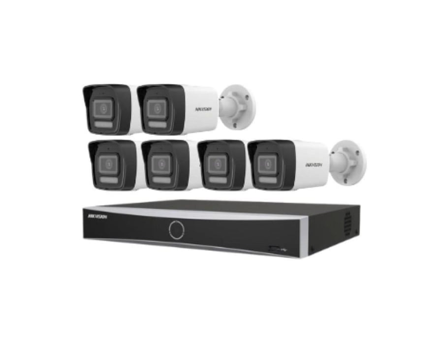 كاميرات مراقبة من شركة Hikvision العدد 6 حبات  2k