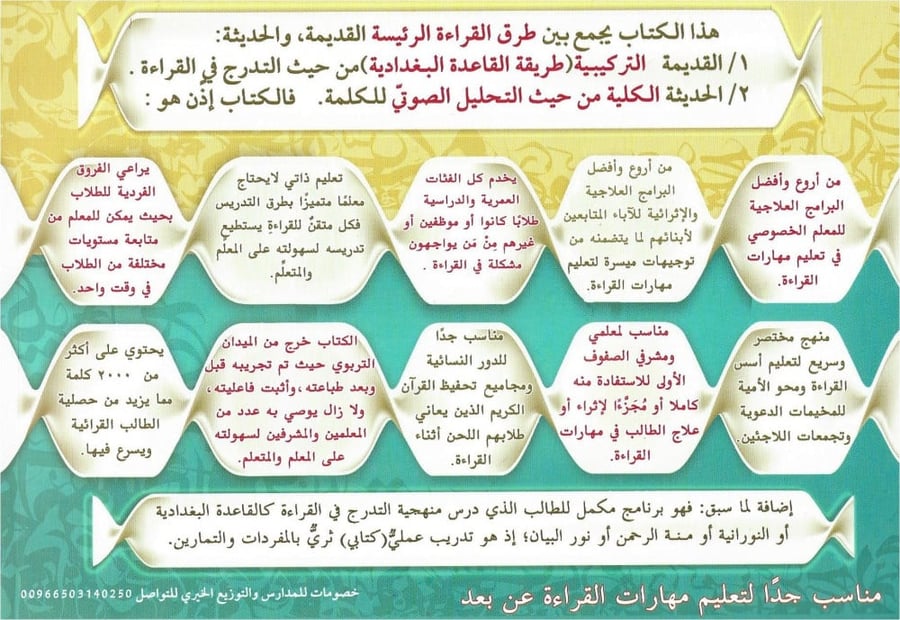 الرزم التعليمية لإتقان القراءة العربية