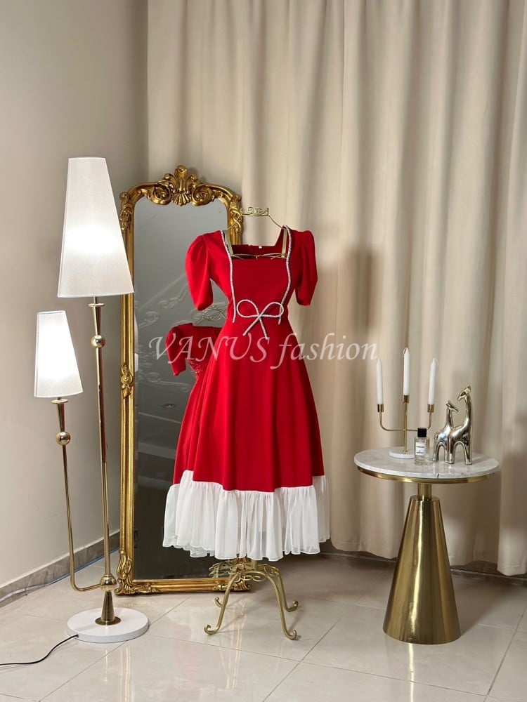 فستان ميدي ( 2 لونين )  4350