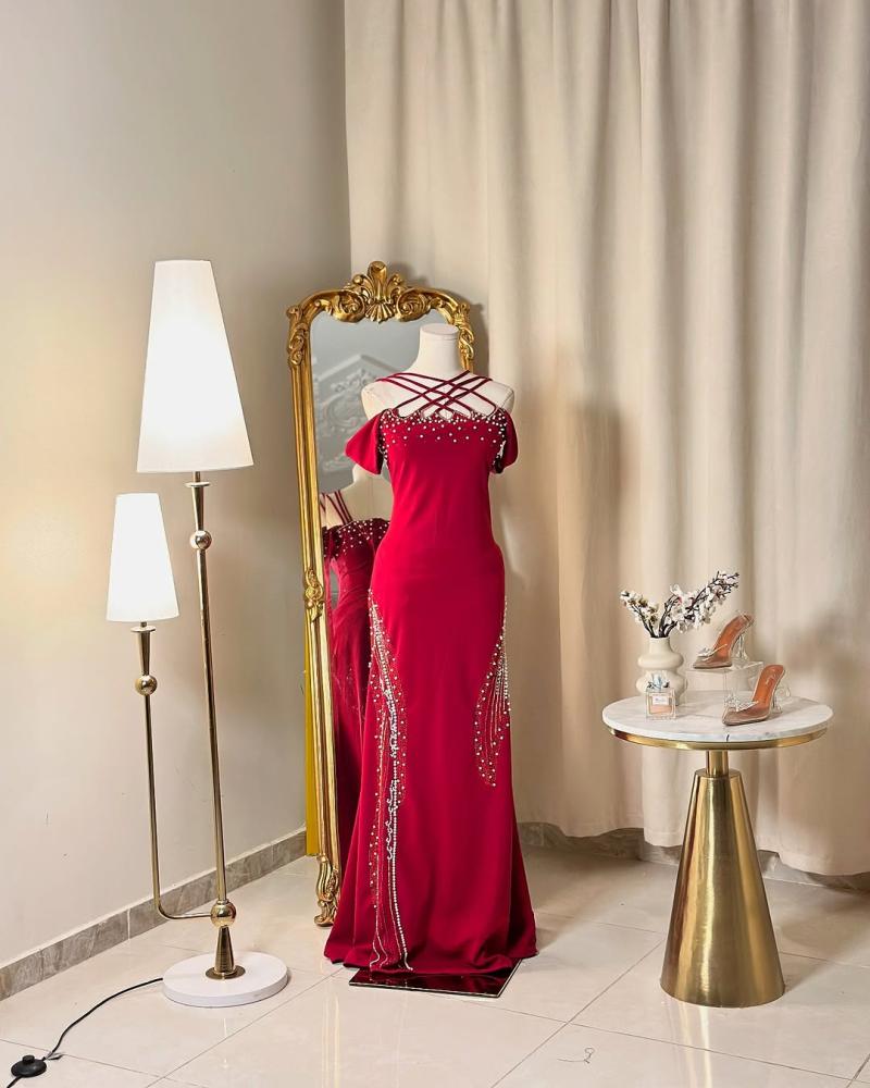 فستان سهرة طويل 5229