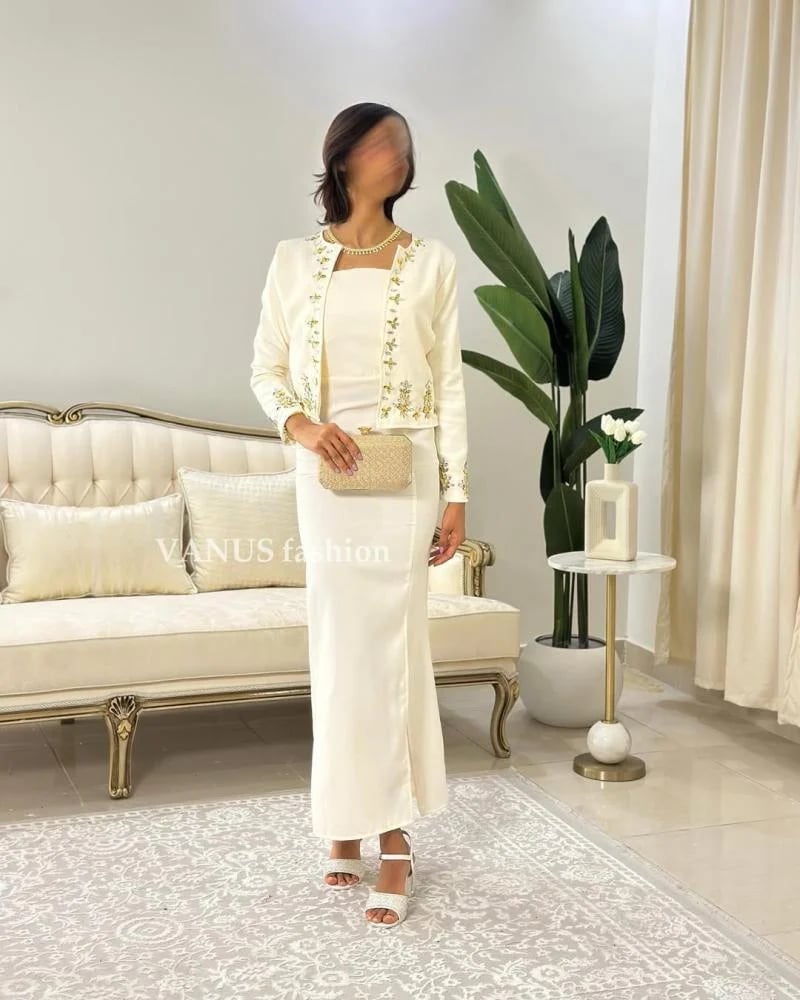 5905 -فستان طويل قطعتين