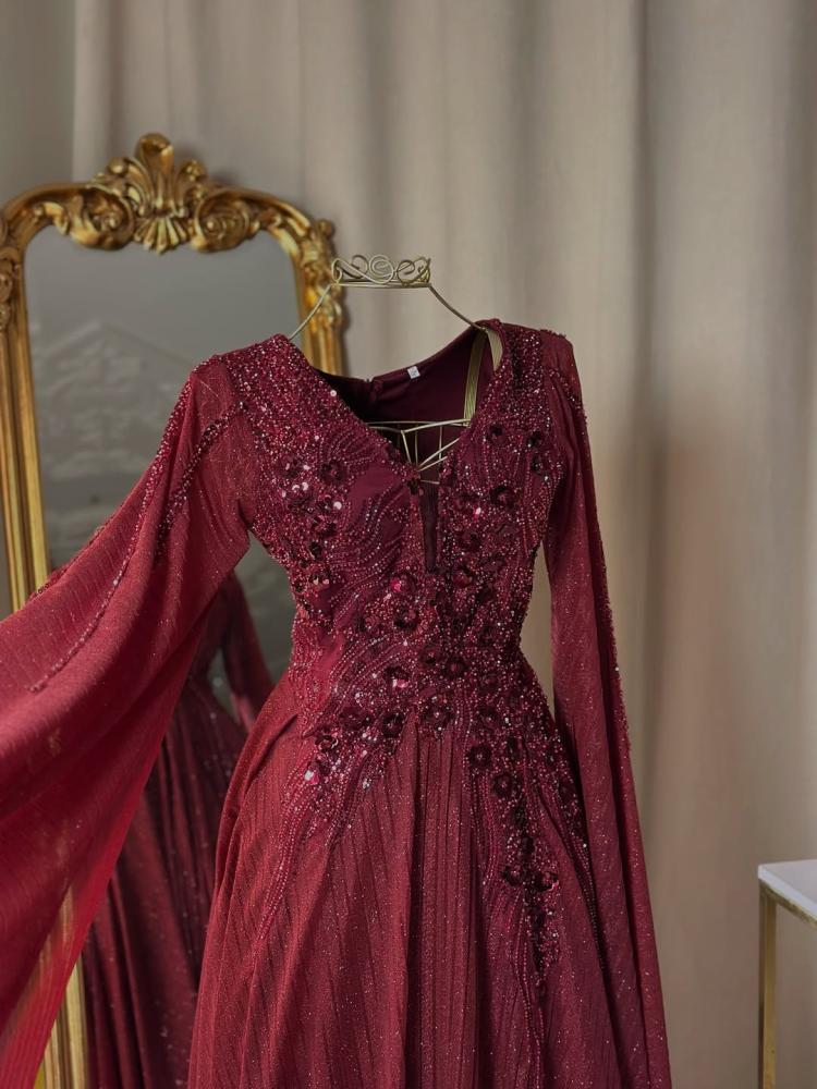 6293 ~  فستان سهرة طويل
