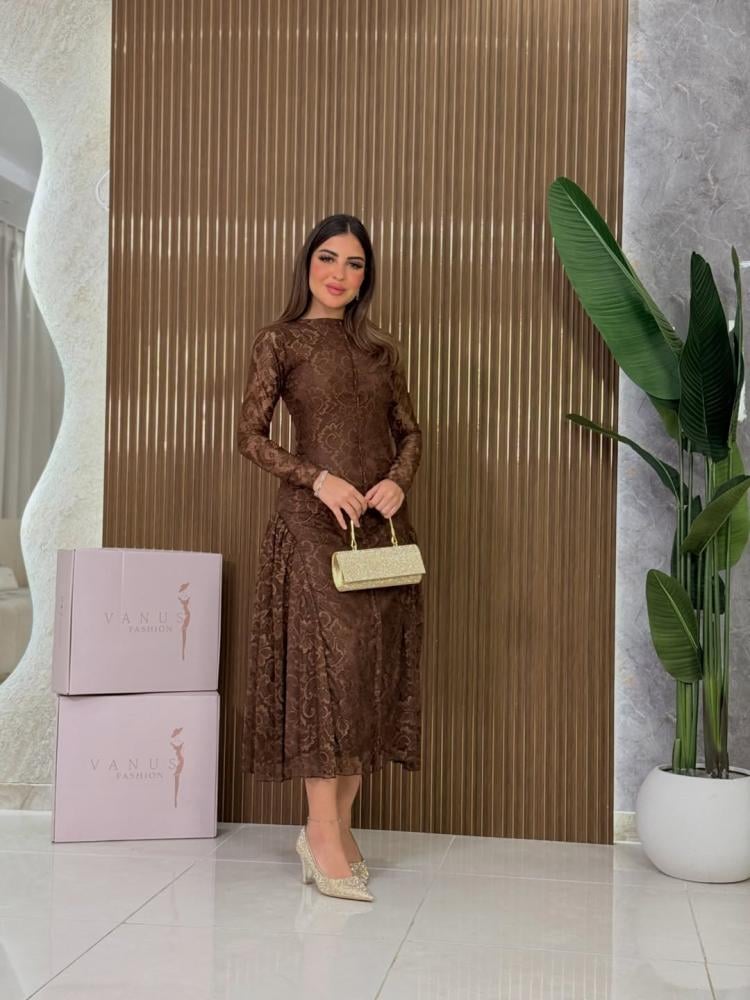 7226 -  فستان سهرة ميدي