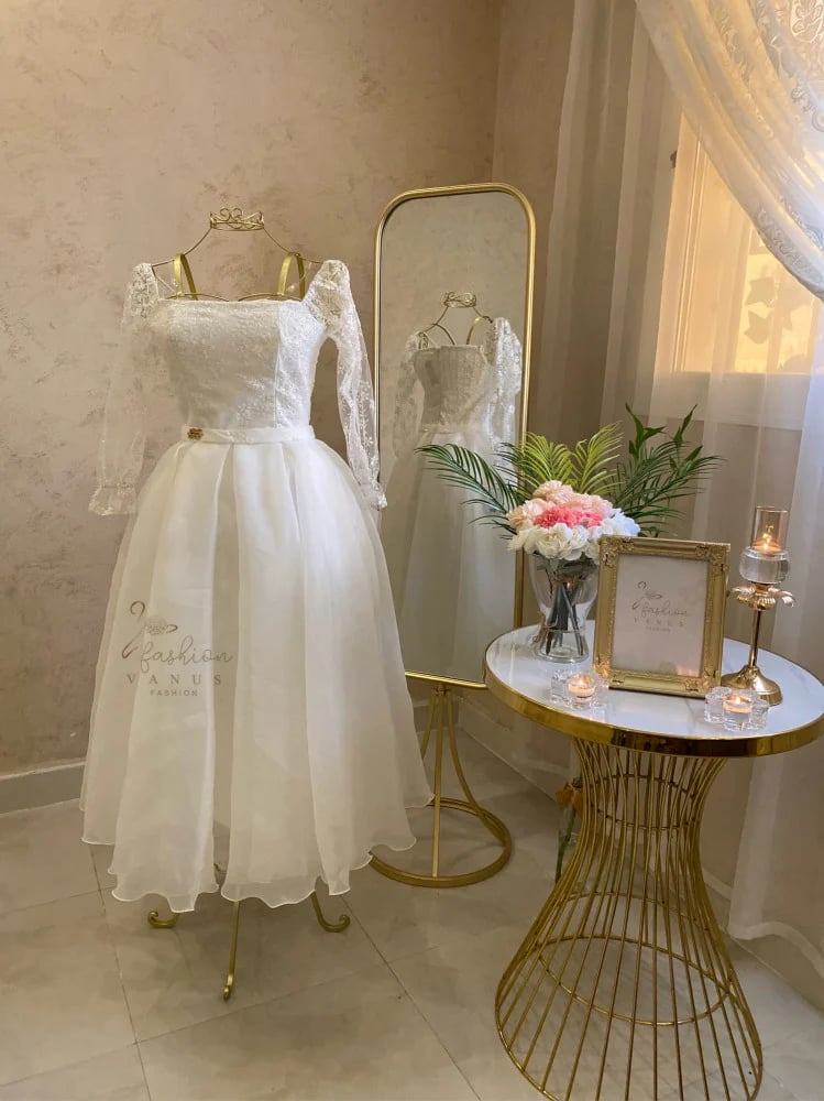 فستان سهرة ميدي 3241