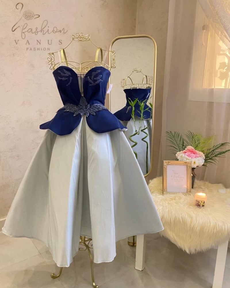 فستان ميدي ناعم 3071
