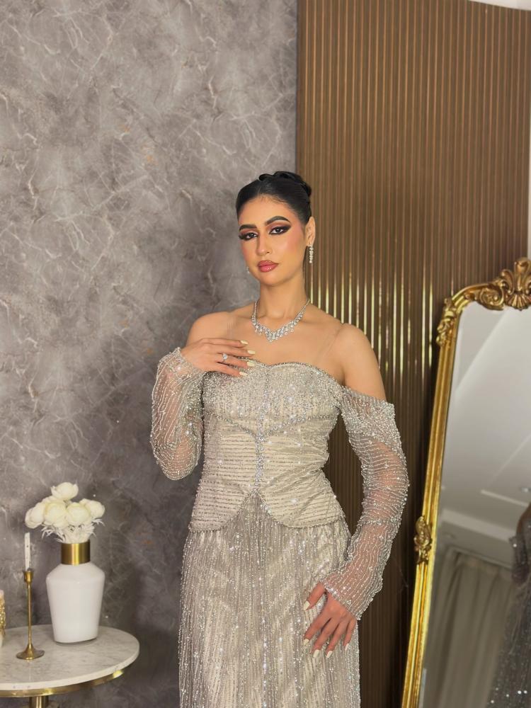 7423 -فستان سهرة طويل dress