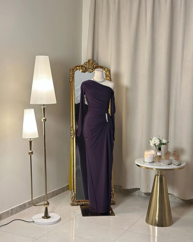 5678 - فستان سهرة طويل (لونين)